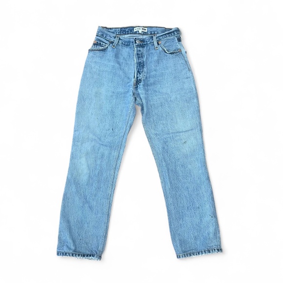 Re/Done Vintage Levi's Collection High Rise Straight Leg Crop Jeans Sz 27 - Picture 1 of 12